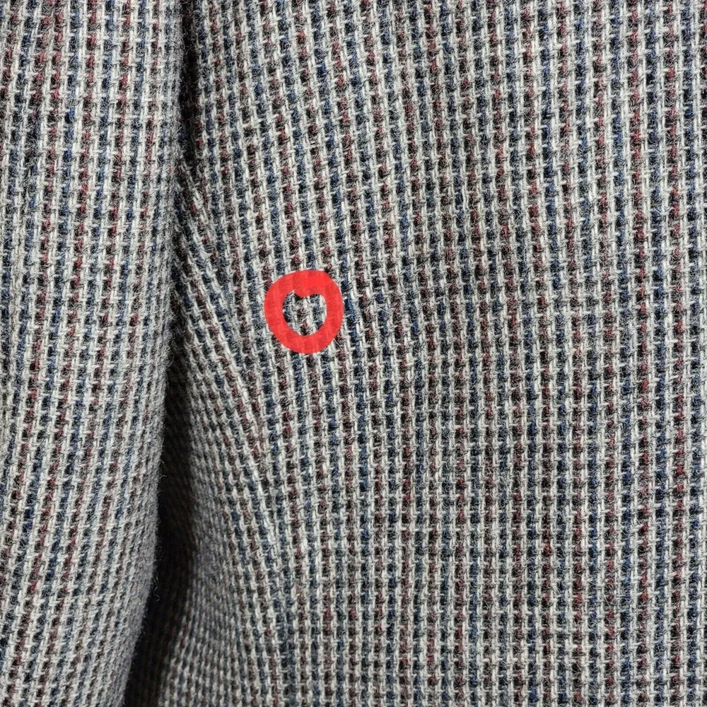 VTG Stafford Men's Tweed Blazer Jacket Two Button Gray‎ Pure Wool Size 46R